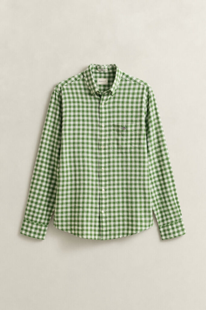 Gingham Linen Blend Shirt Gingham Linen Blend Shirt