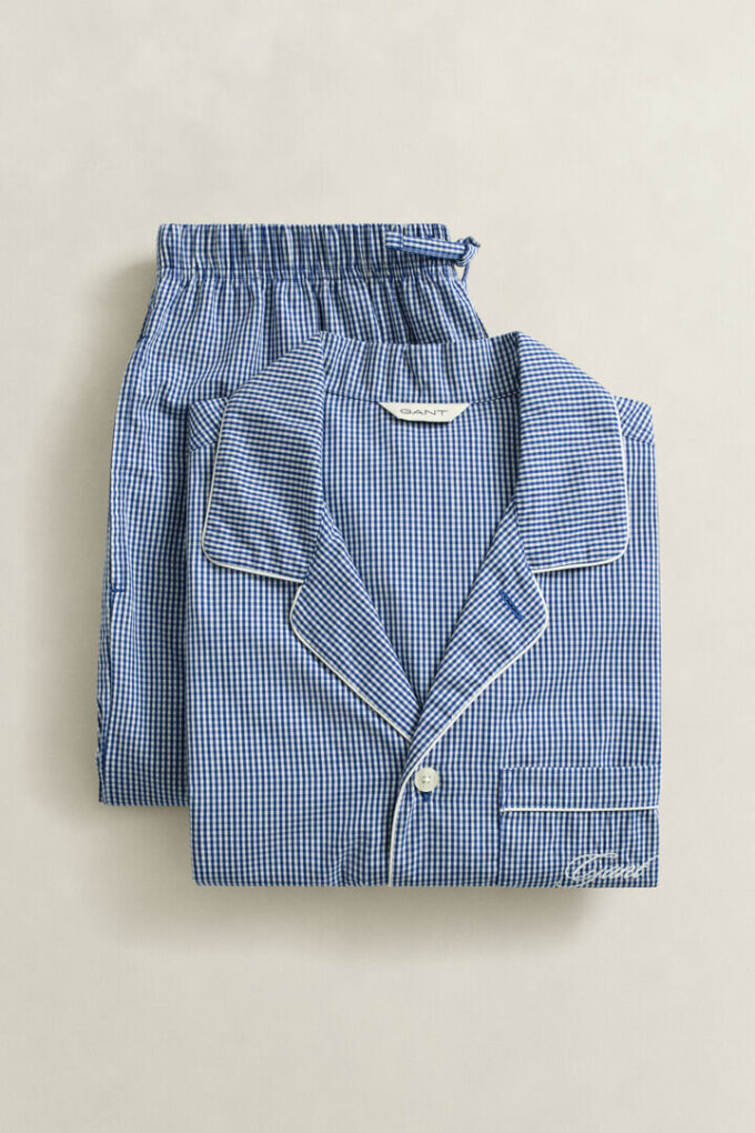 Gingham Poplin Pajama Set Gingham Poplin Pajama Set