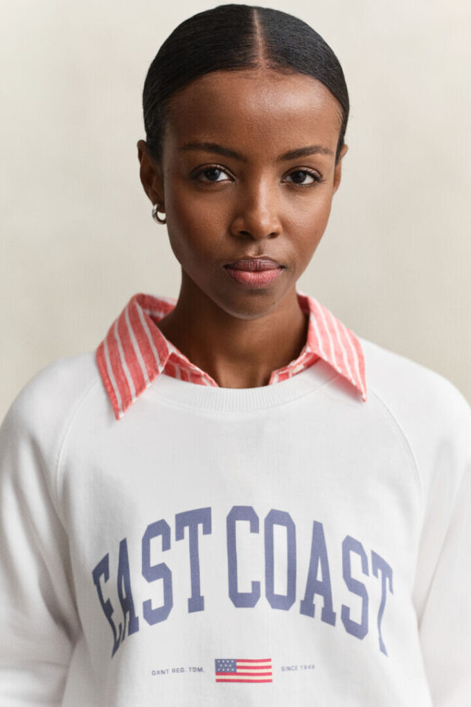 Graphic Print Crew Neck Sweatshirt