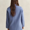 Handstitched Detail Pea Coat Handstitched Detail Pea Coat