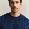 Indigo Cable Knit Sweater Indigo Cable Knit Sweater