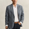 Indigo Herringbone Suit Jacket Indigo Herringbone Suit Jacket