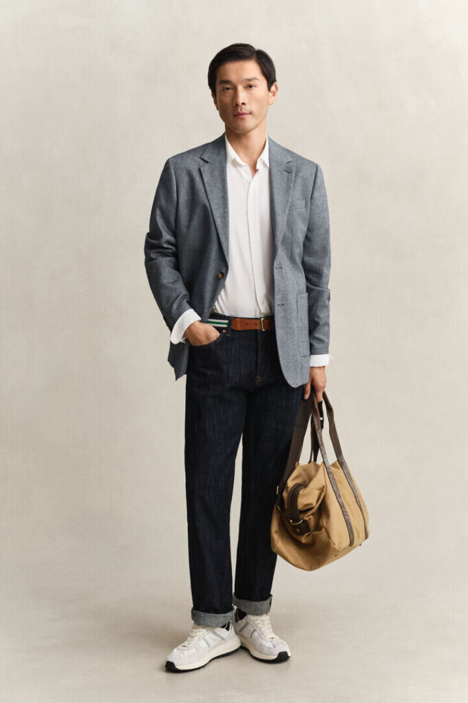 Indigo Herringbone Suit Jacket Indigo Herringbone Suit Jacket