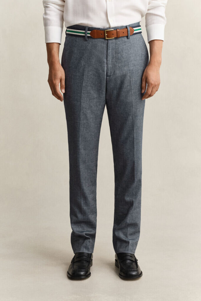 Indigo Herringbone Suit Pants Indigo Herringbone Suit Pants