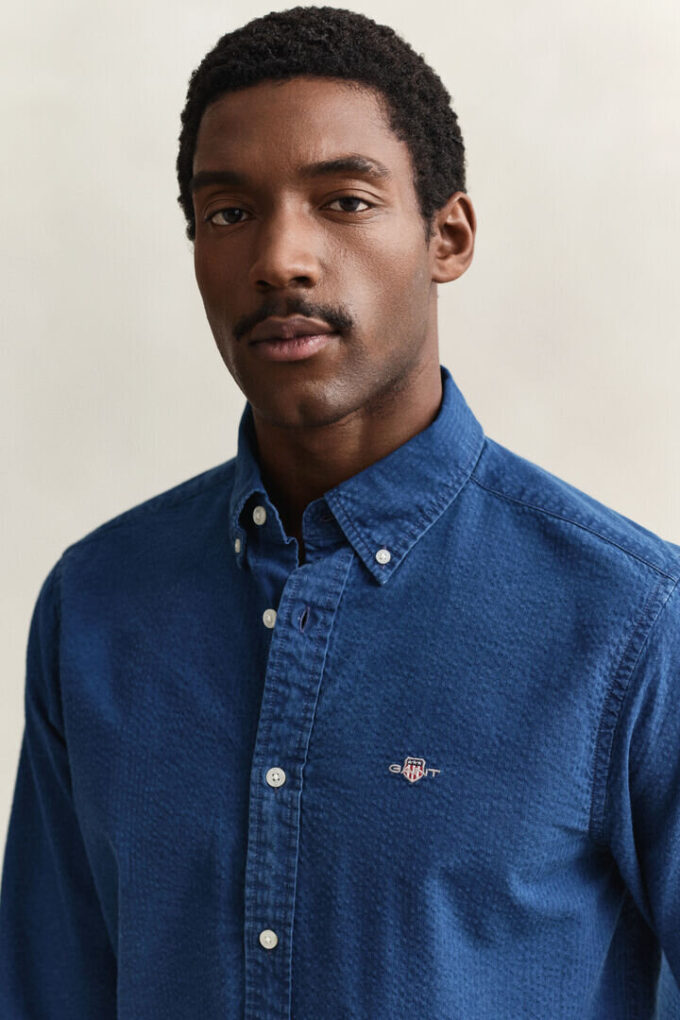 Indigo Seersucker Shirt Indigo Seersucker Shirt