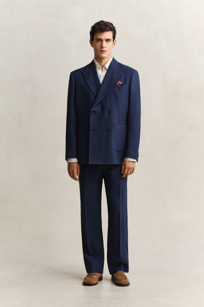 Indigo Seersucker Suit Jacket Indigo Seersucker Suit Jacket