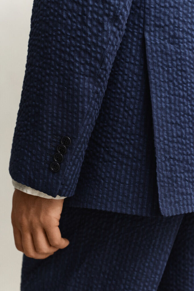 Indigo Seersucker Suit Jacket Indigo Seersucker Suit Jacket