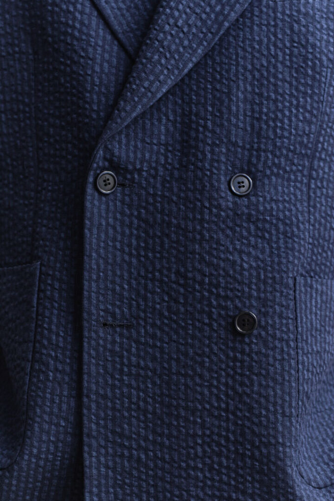 Indigo Seersucker Suit Jacket Indigo Seersucker Suit Jacket
