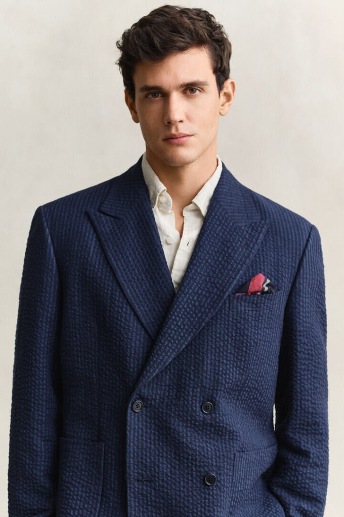 Indigo Seersucker Suit Jacket Indigo Seersucker Suit Jacket