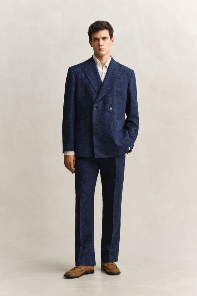 Indigo Seersucker Suit Pants Indigo Seersucker Suit Pants