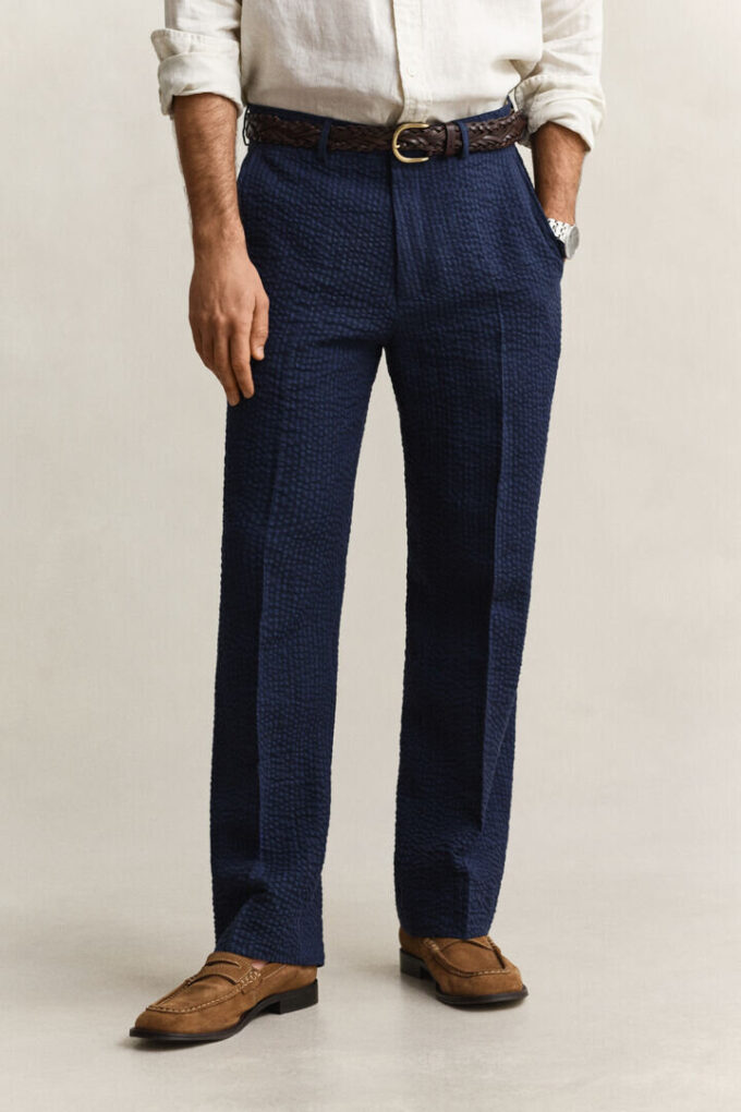 Indigo Seersucker Suit Pants Indigo Seersucker Suit Pants