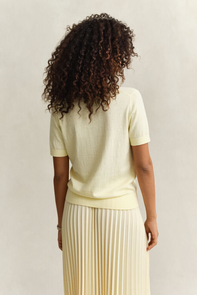 Knitted Short Sleeve Rugger Knitted Short Sleeve Rugger