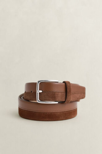 Leather Suede Mixed Belt