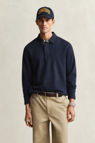 Light Sacker Rib Polo Sweatshirt