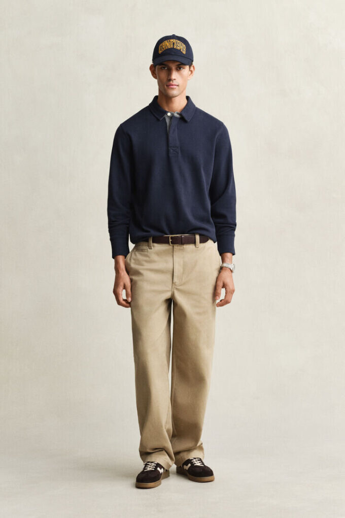 Light Sacker Rib Polo Sweatshirt Light Sacker Rib Polo Sweatshirt