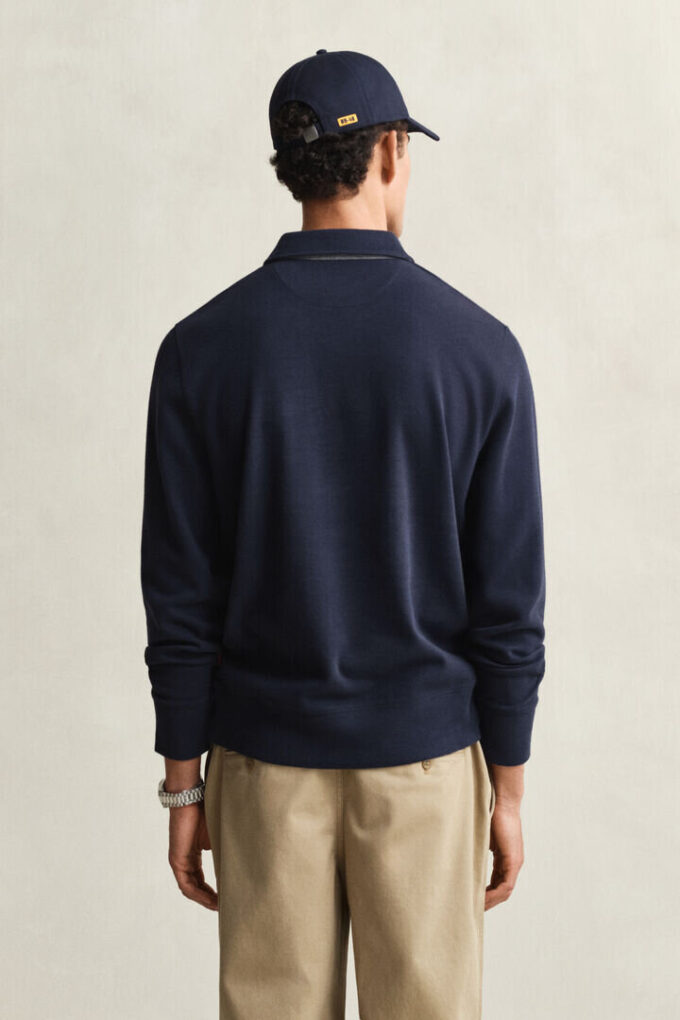 Light Sacker Rib Polo Sweatshirt Light Sacker Rib Polo Sweatshirt