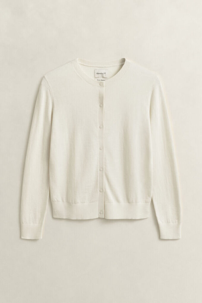 Lightweight Knit Crew Neck Cardigan Lightweight Knit Crew Neck Cardigan