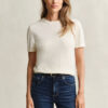 Lightweight Knit Short Sleeve Crew Neck Sweater Lightweight Knit Short Sleeve Crew Neck Sweater