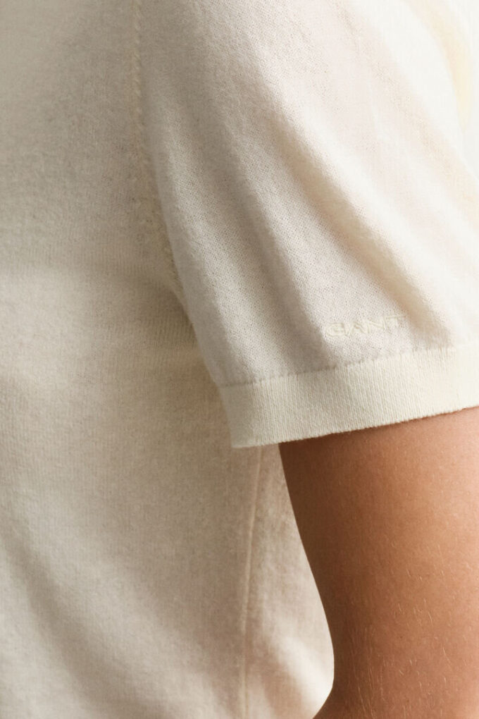 Lightweight Knit Short Sleeve Crew Neck Sweater Lightweight Knit Short Sleeve Crew Neck Sweater
