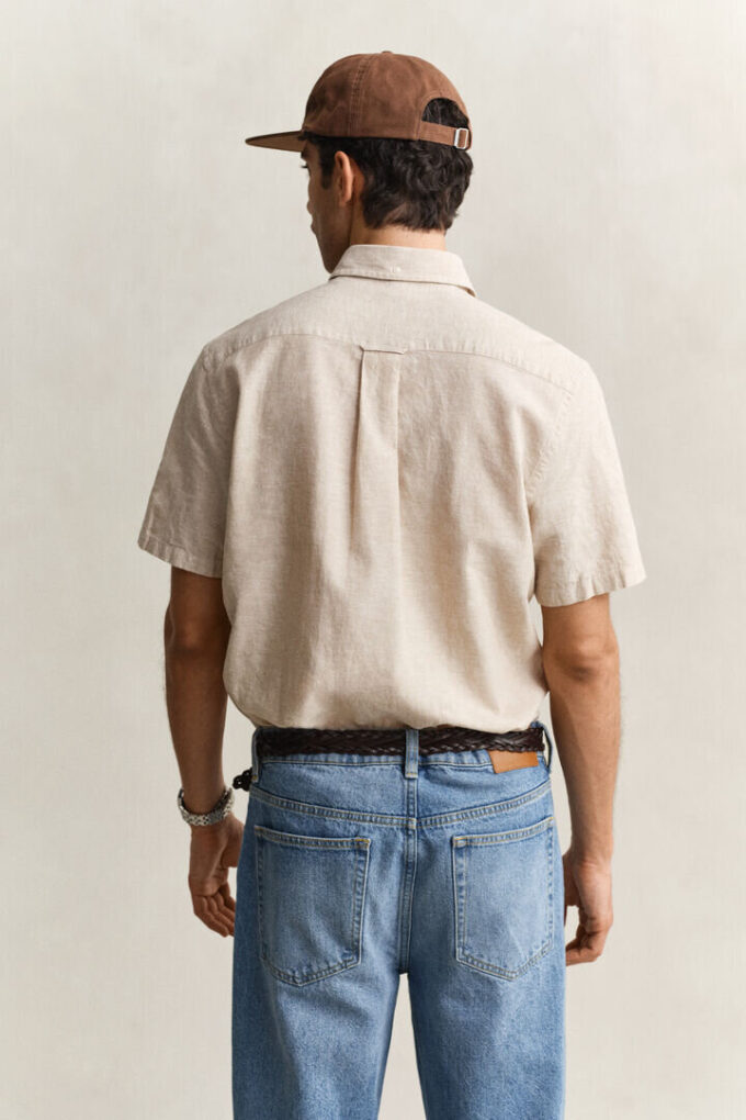 Linen Blend Short Sleeve Shirt Linen Blend Short Sleeve Shirt