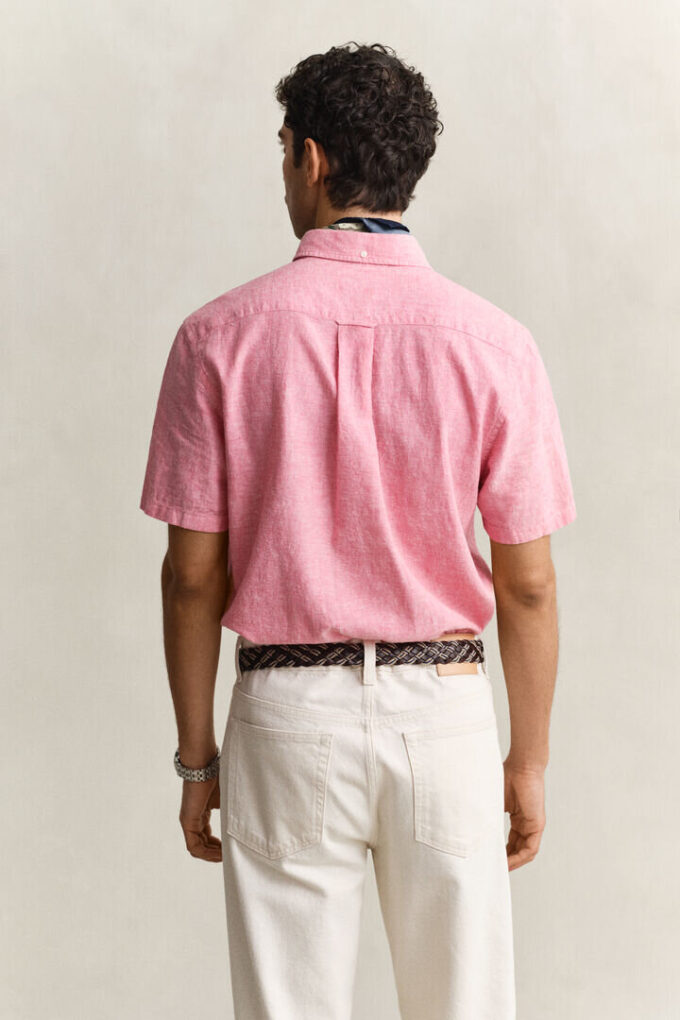 Linen Blend Short Sleeve Shirt Linen Blend Short Sleeve Shirt
