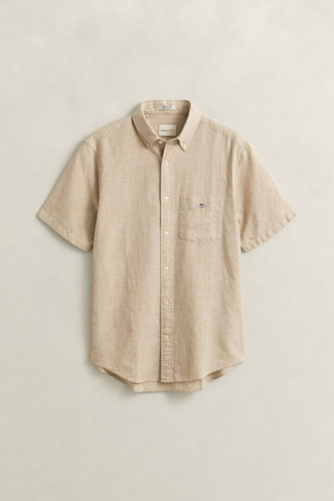 Linen Blend Short Sleeve Shirt Linen Blend Short Sleeve Shirt