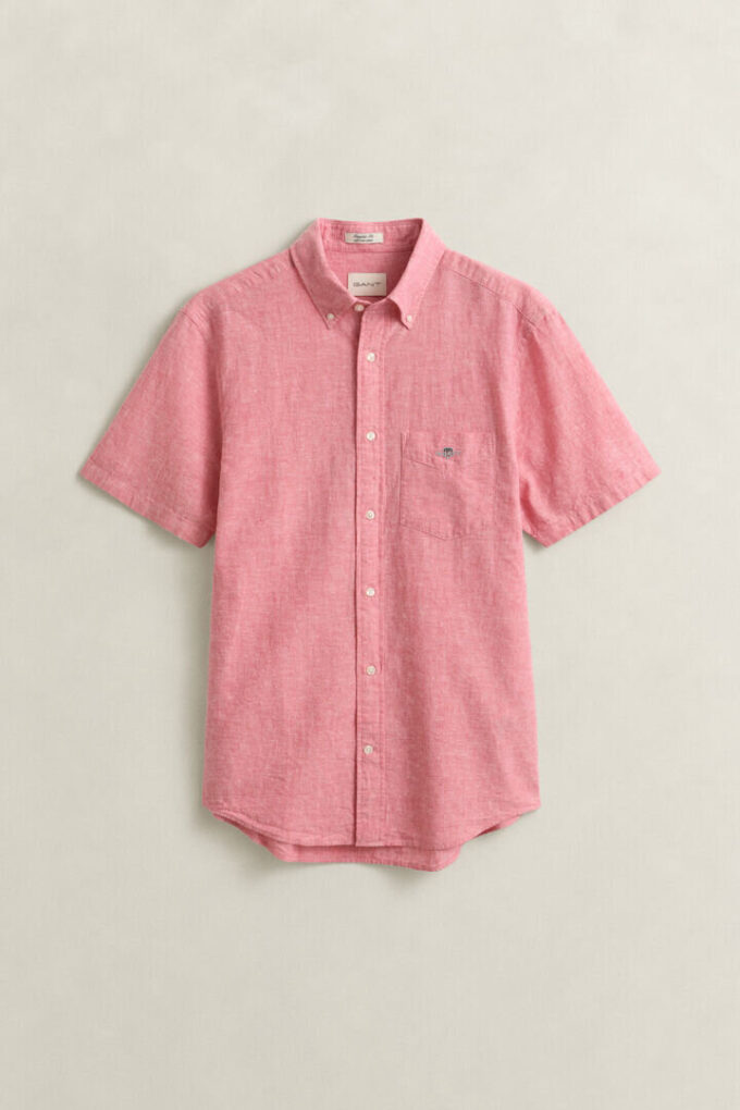 Linen Blend Short Sleeve Shirt Linen Blend Short Sleeve Shirt