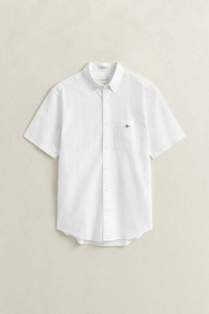 Linen Blend Short Sleeve Shirt Linen Blend Short Sleeve Shirt