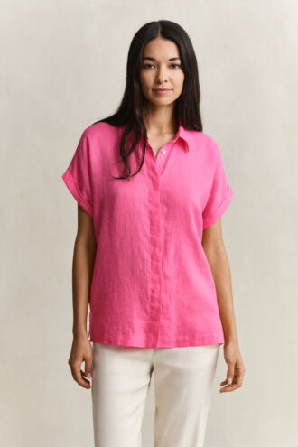 Linen Cap Sleeve Shirt Linen Cap Sleeve Shirt