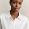 Linen Cap Sleeve Shirt Linen Cap Sleeve Shirt