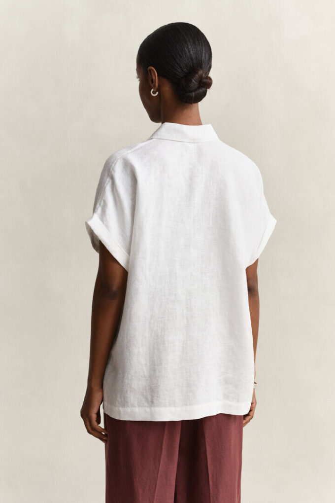 Linen Cap Sleeve Shirt Linen Cap Sleeve Shirt