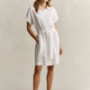 Linen Cap Sleeve Shirt Dress Linen Cap Sleeve Shirt Dress