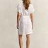 Linen Cap Sleeve Shirt Dress Linen Cap Sleeve Shirt Dress