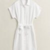 Linen Cap Sleeve Shirt Dress Linen Cap Sleeve Shirt Dress