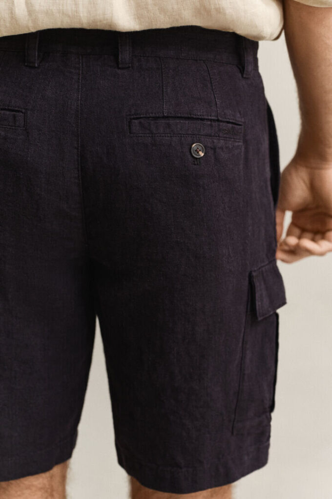 Linen Cargo Shorts