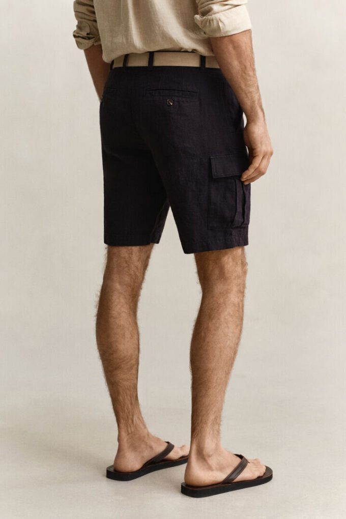 Linen Cargo Shorts