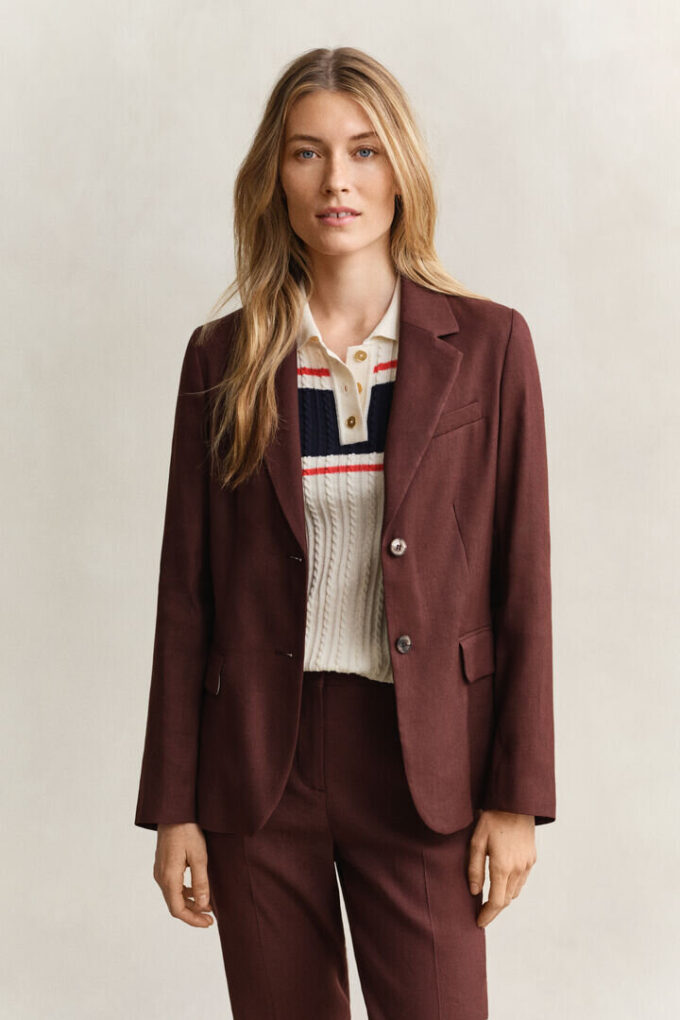 Linen Stretch Blazer Linen Stretch Blazer