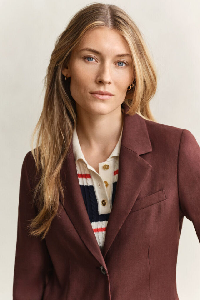 Linen Stretch Blazer Linen Stretch Blazer