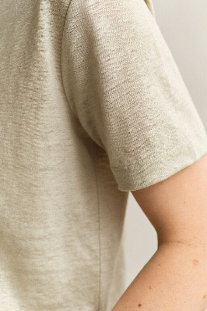 Linen V-Neck T-Shirt Linen V-Neck T-Shirt