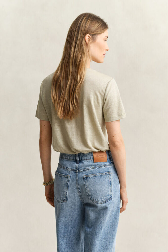 Linen V-Neck T-Shirt Linen V-Neck T-Shirt