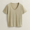 Linen V-Neck T-Shirt Linen V-Neck T-Shirt