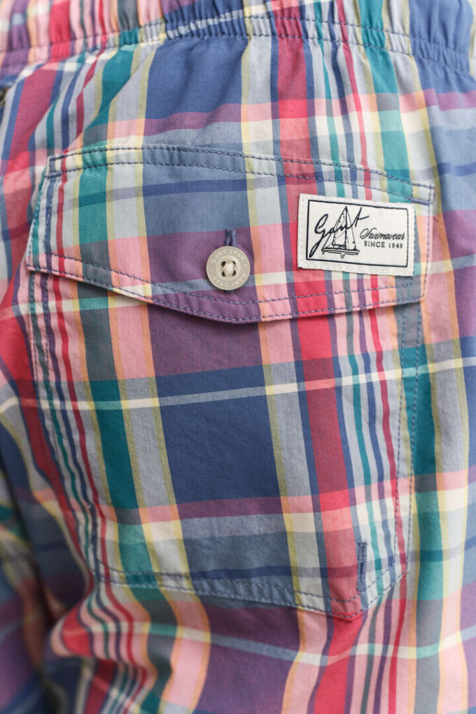 Madras Checked Swim Shorts Madras Checked Swim Shorts