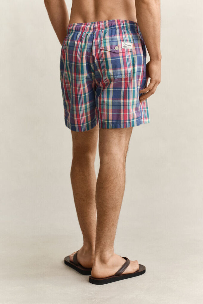 Madras Checked Swim Shorts Madras Checked Swim Shorts