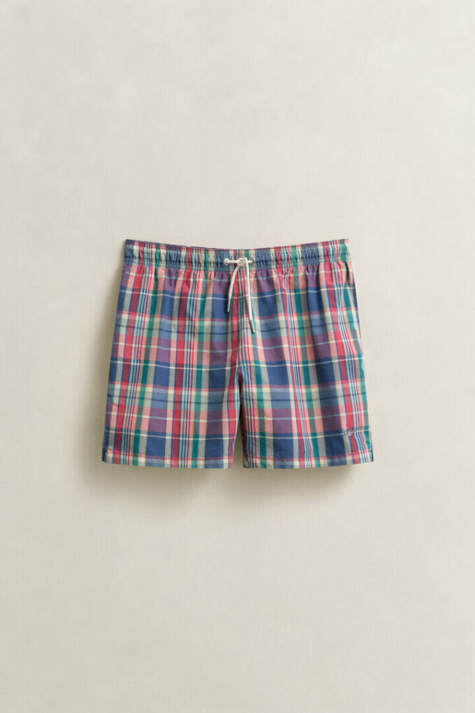 Madras Checked Swim Shorts Madras Checked Swim Shorts