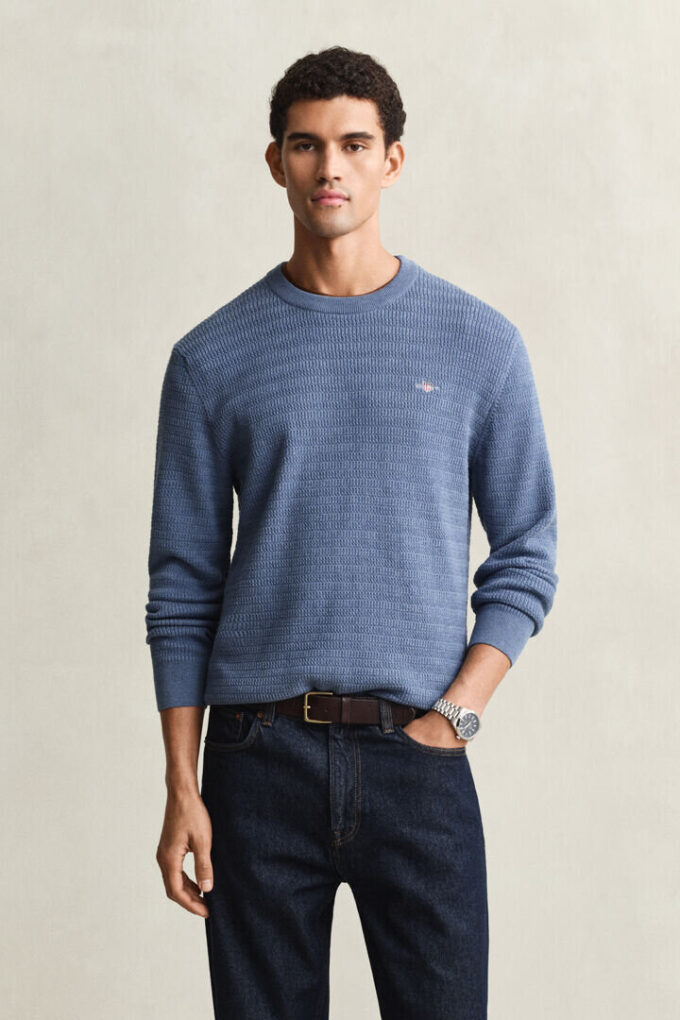 Mini Cable Knit Crew Neck Sweater Mini Cable Knit Crew Neck Sweater