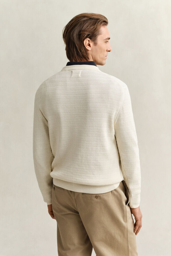 Mini Cable Knit Crew Neck Sweater Mini Cable Knit Crew Neck Sweater