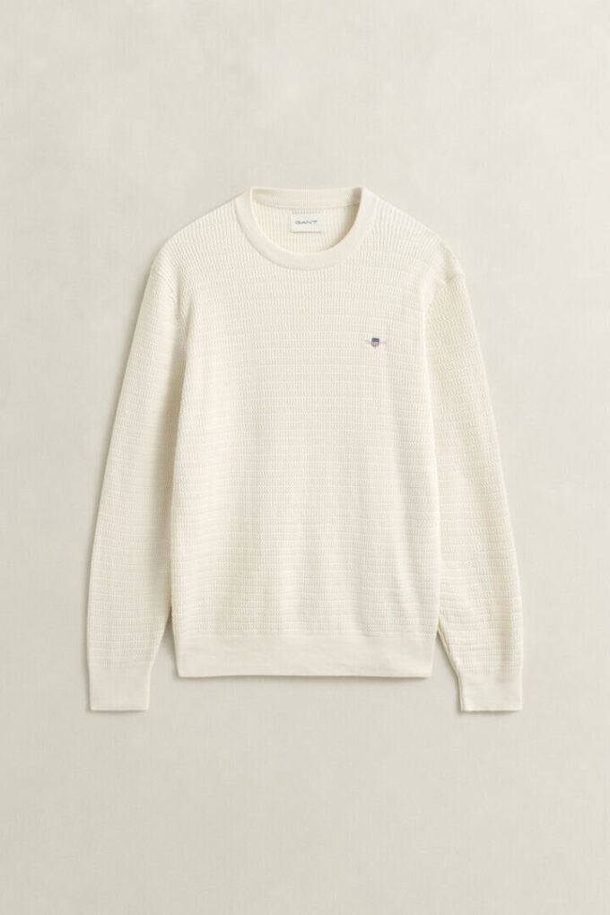 Mini Cable Knit Crew Neck Sweater Mini Cable Knit Crew Neck Sweater