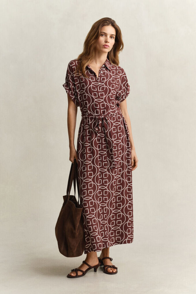 Monogram Cap Sleeve Dress Monogram Cap Sleeve Dress