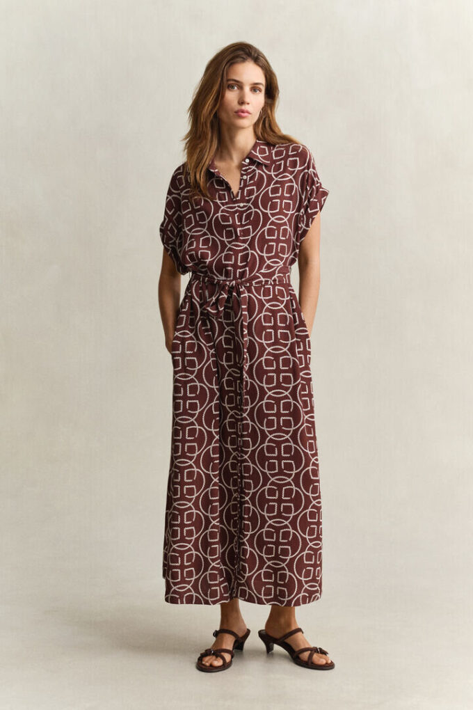 Monogram Cap Sleeve Dress Monogram Cap Sleeve Dress