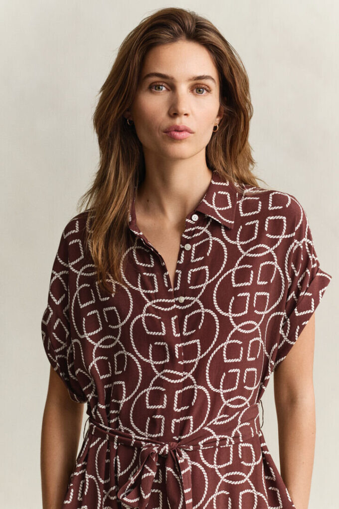 Monogram Cap Sleeve Dress Monogram Cap Sleeve Dress